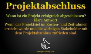 Projektabschluss